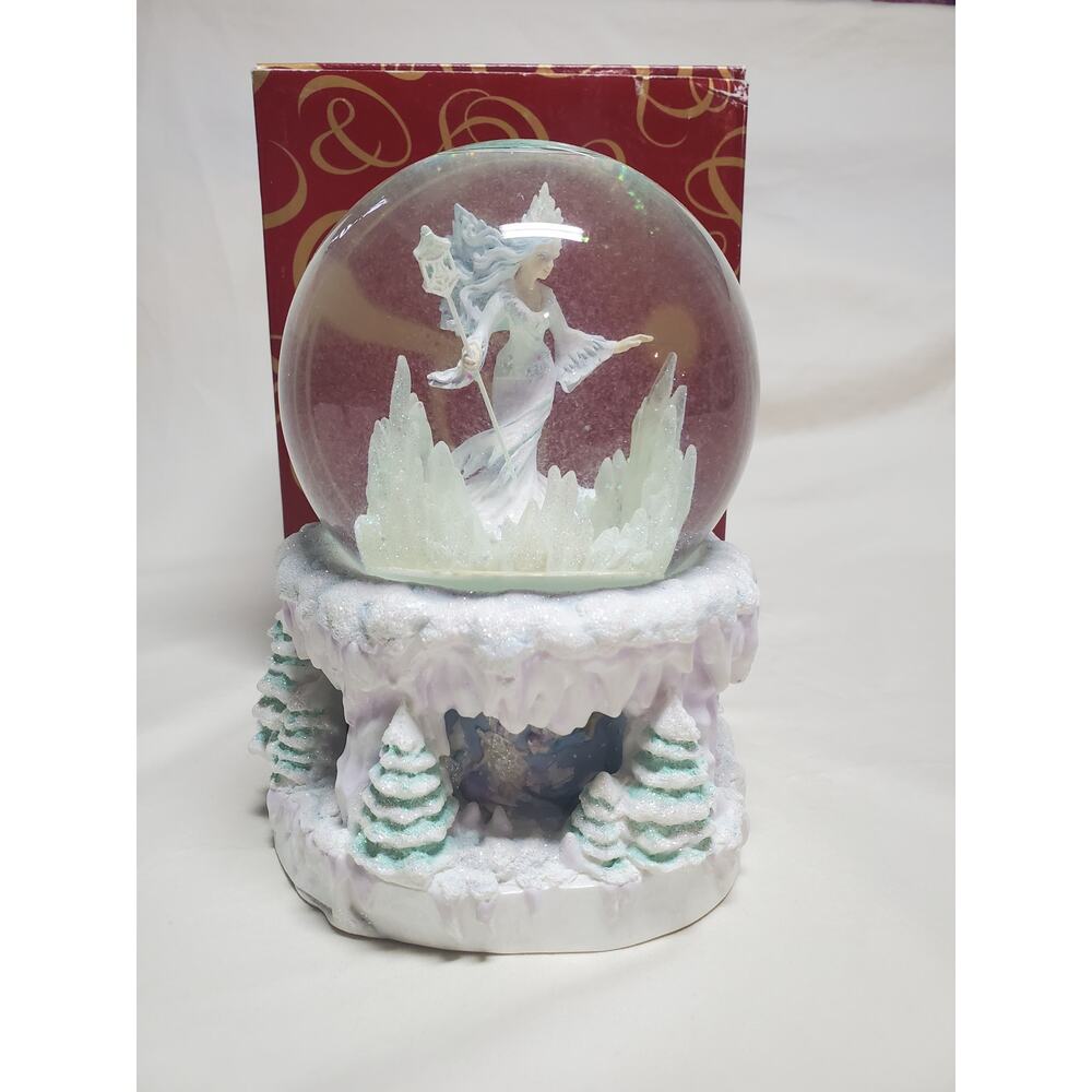 The San Francisco Music Box Company Winter Fairy Globe Music Box in Box - Picture 2 of 8